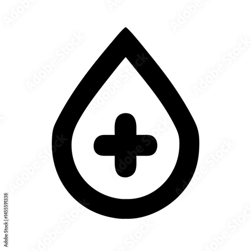 Blood Drop Donation Symbol Icon Design