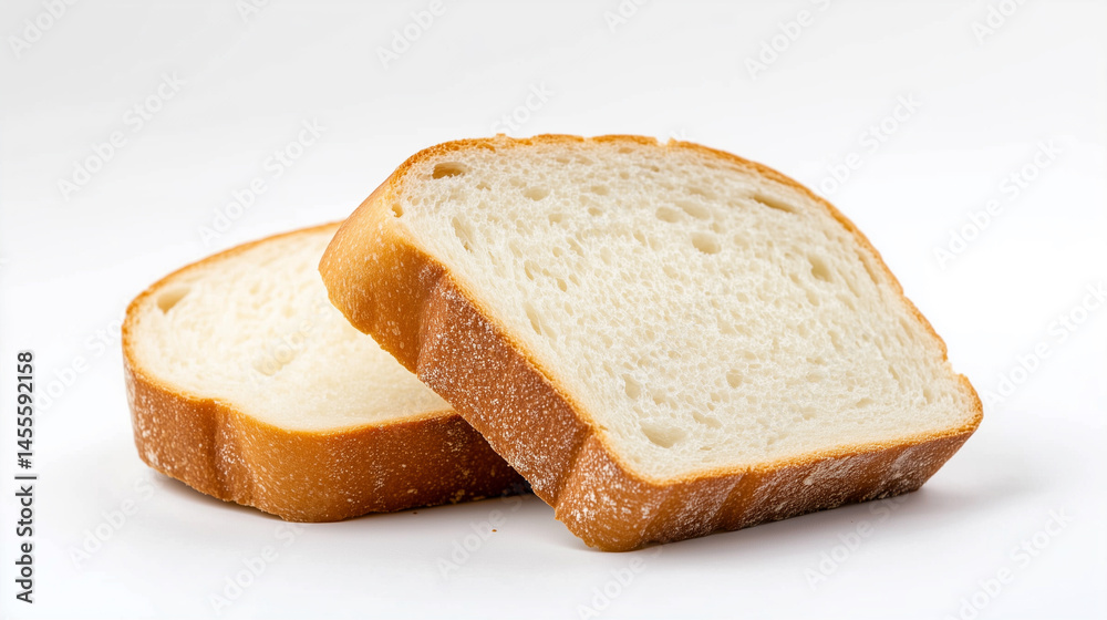 Close-up of two bread slices Close-up of two bread slices