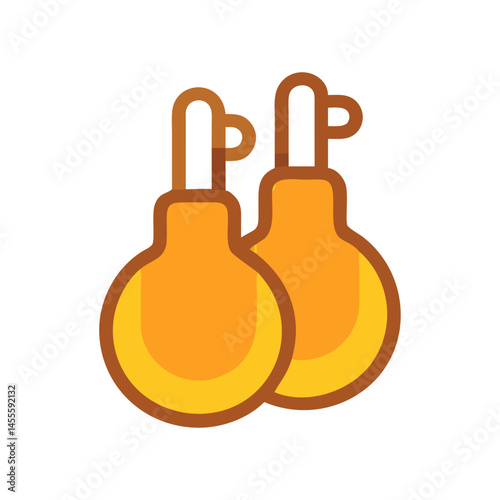 Castanets Music Instrument Icon Design