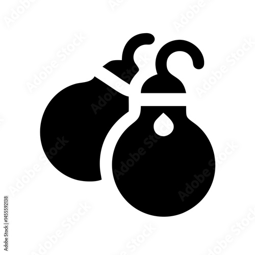 Castanets Music Instrument Icon Design