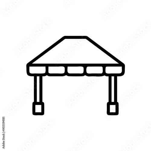 Covered Sandbox Structure Icon Design