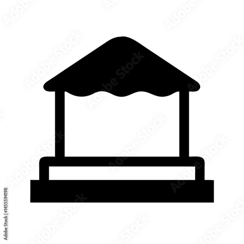 Covered Sandbox Structure Icon Design
