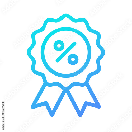 Discount Percent Badge Icon Design