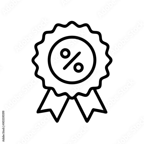 Discount Percent Badge Icon Design