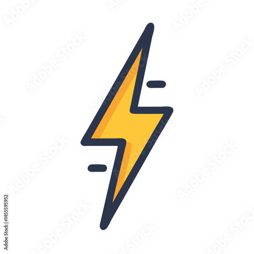 Electric Bolt Power Icon Design