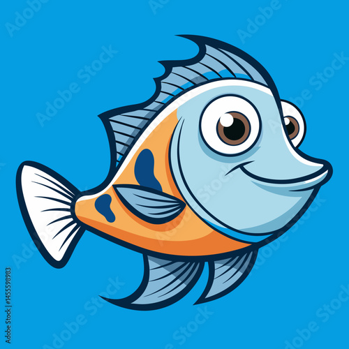 vector illustration of a fish