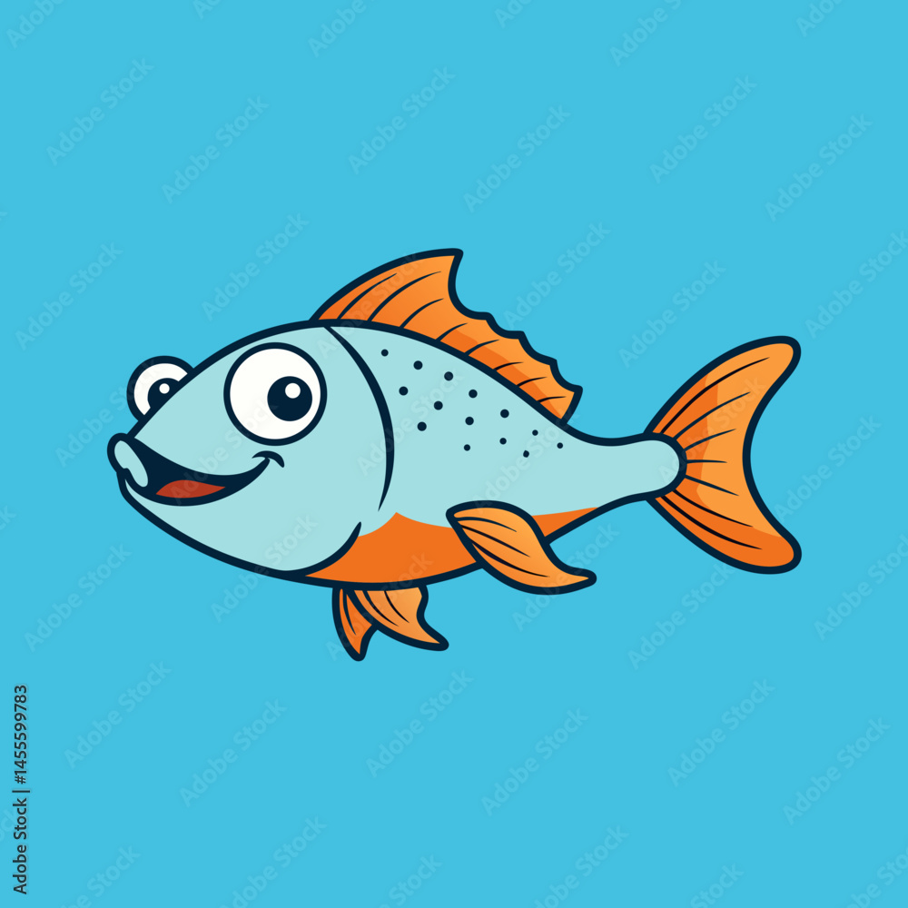 vector illustration of a goonch fish vector illustration of a goonch fish