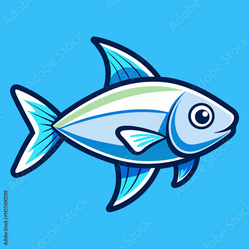 neon tetra fish on a white background