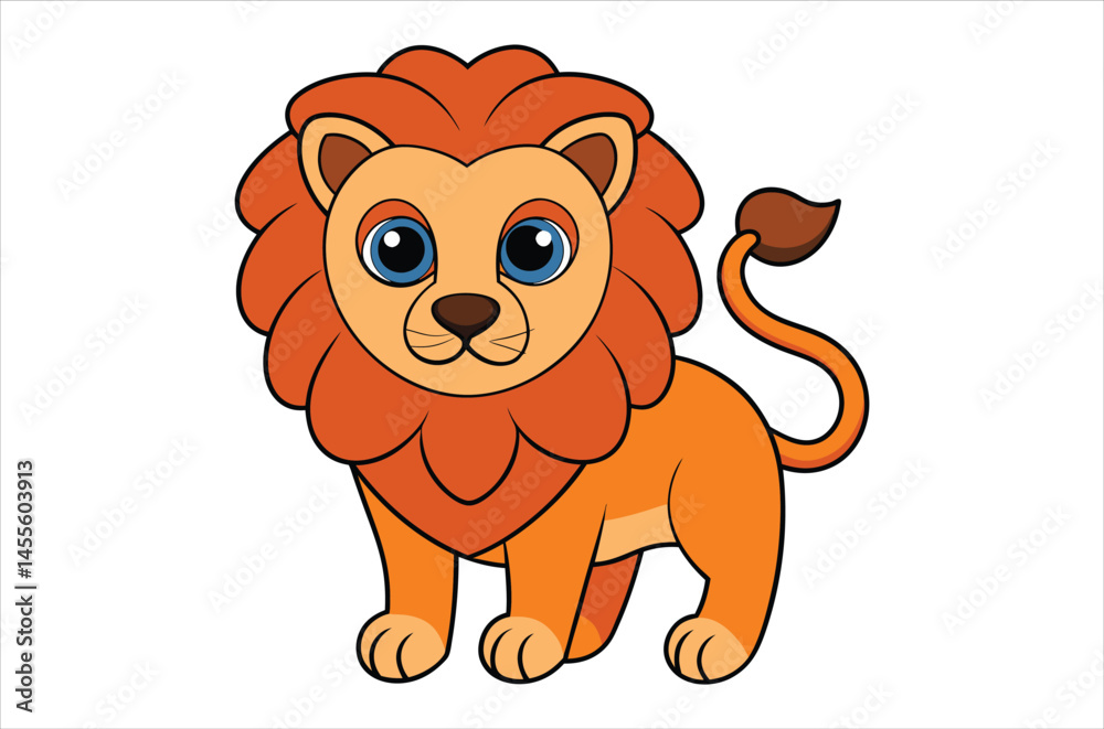 Fototapeta premium lion vector, icon vector illustration, lion silhouette of a lion isolated on a white background, eps, png, svg, vector,