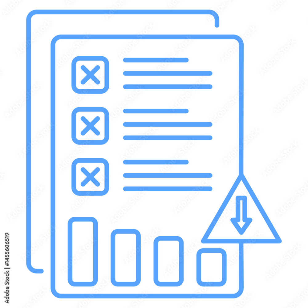 risk icon blue style risk icon blue style