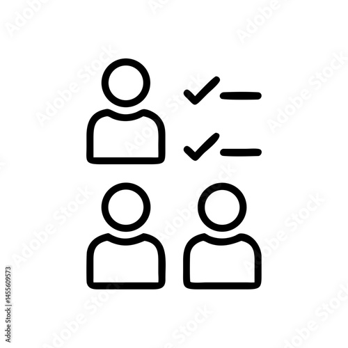 Group Voting Survey Poll Icon Design