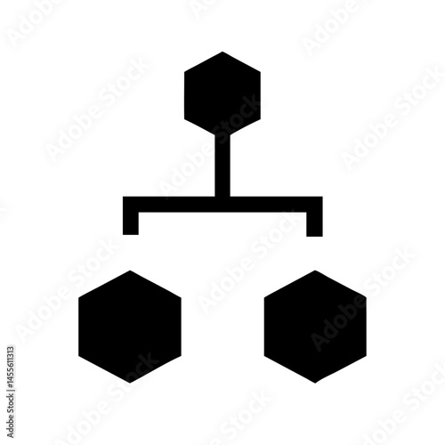 Hierarchical Data Flow Structure Icon Design