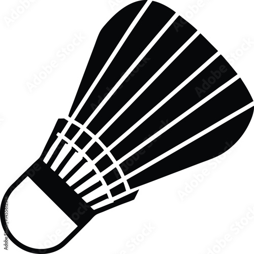 badminton birdie on white background  .eps