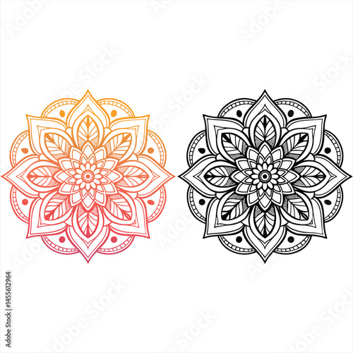 Mandala Colorida arte Vetorial Premium para Inspiração e Criatividade