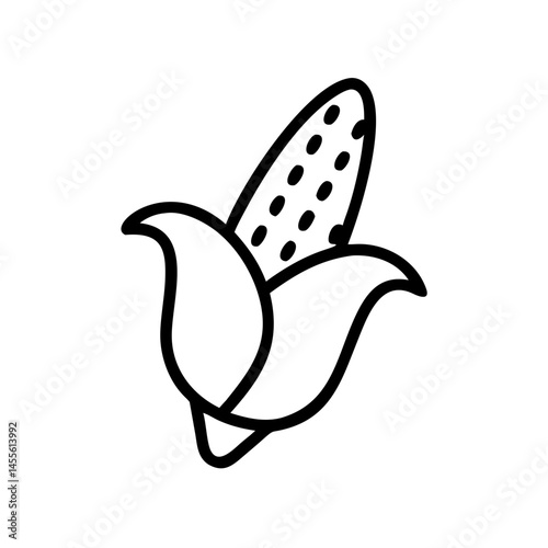 Mexican Corn Snack Icon Design