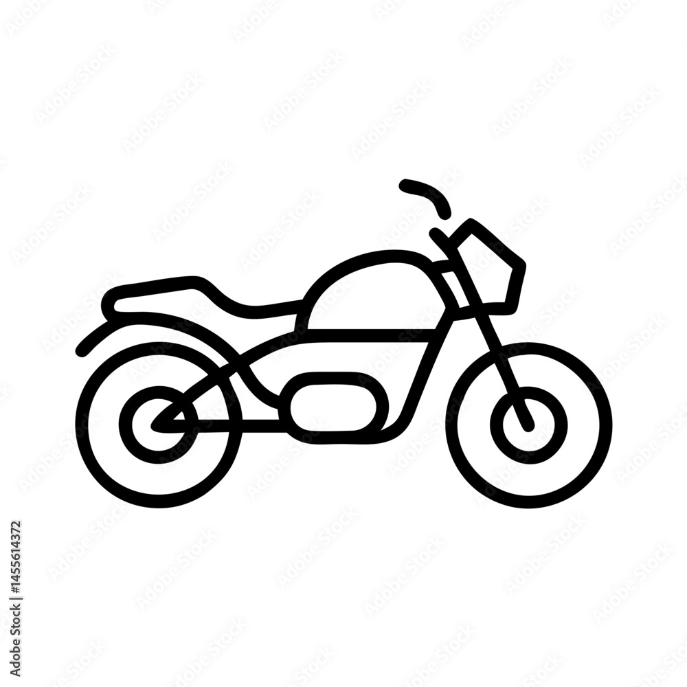 Fototapeta premium Motorcycle Vehicle Icon Design