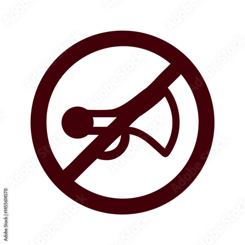 No Horn Zone Icon Design