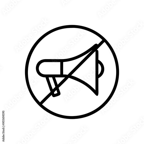 No Horn Zone Icon Design