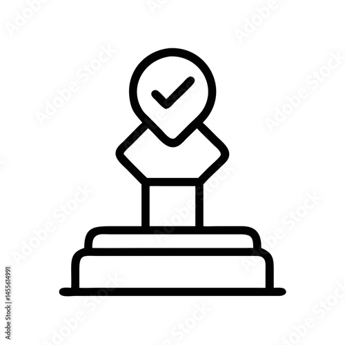 Official Voting Stamp Icon Design