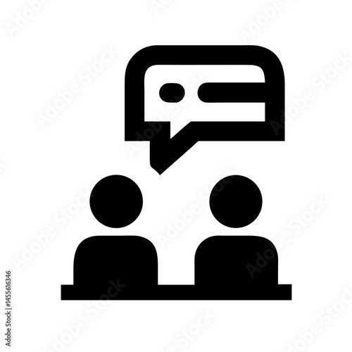Political Discussion Speech Icon Design