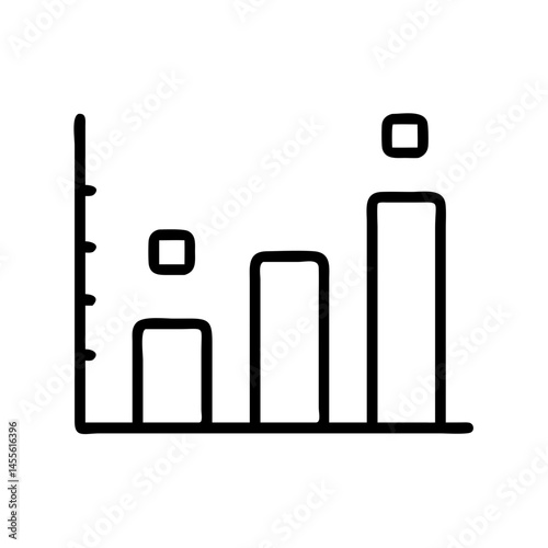 Polling Bar Graph Results Icon Design