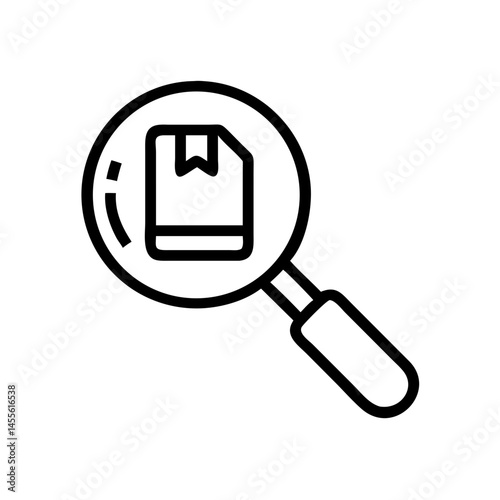 Product Search Magnifying Glass Icon Design