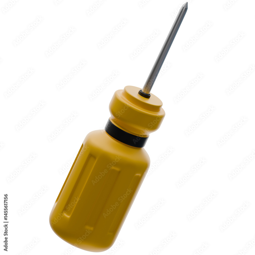 Fototapeta premium 3D Screwdriver Illustration