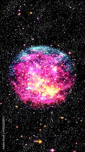 Cosmic Nebula, vibrant colors, stellar explosion, space background, astronomy education