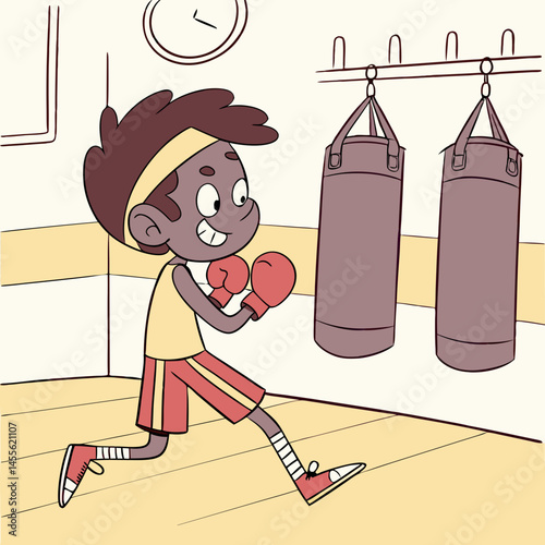illustration of a boxing