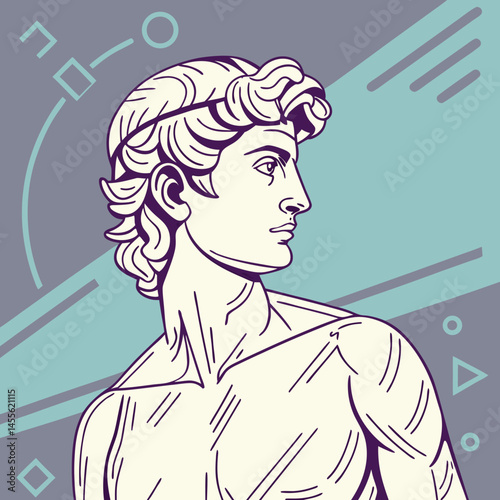 man with hair rollers