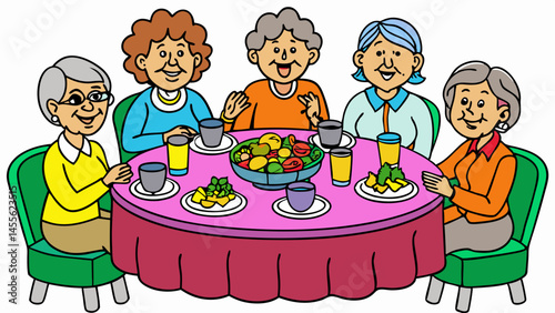 hand drawing vector illustration of a Happy family with children enjoy fun playing games with a boy and a girl in the park and garden