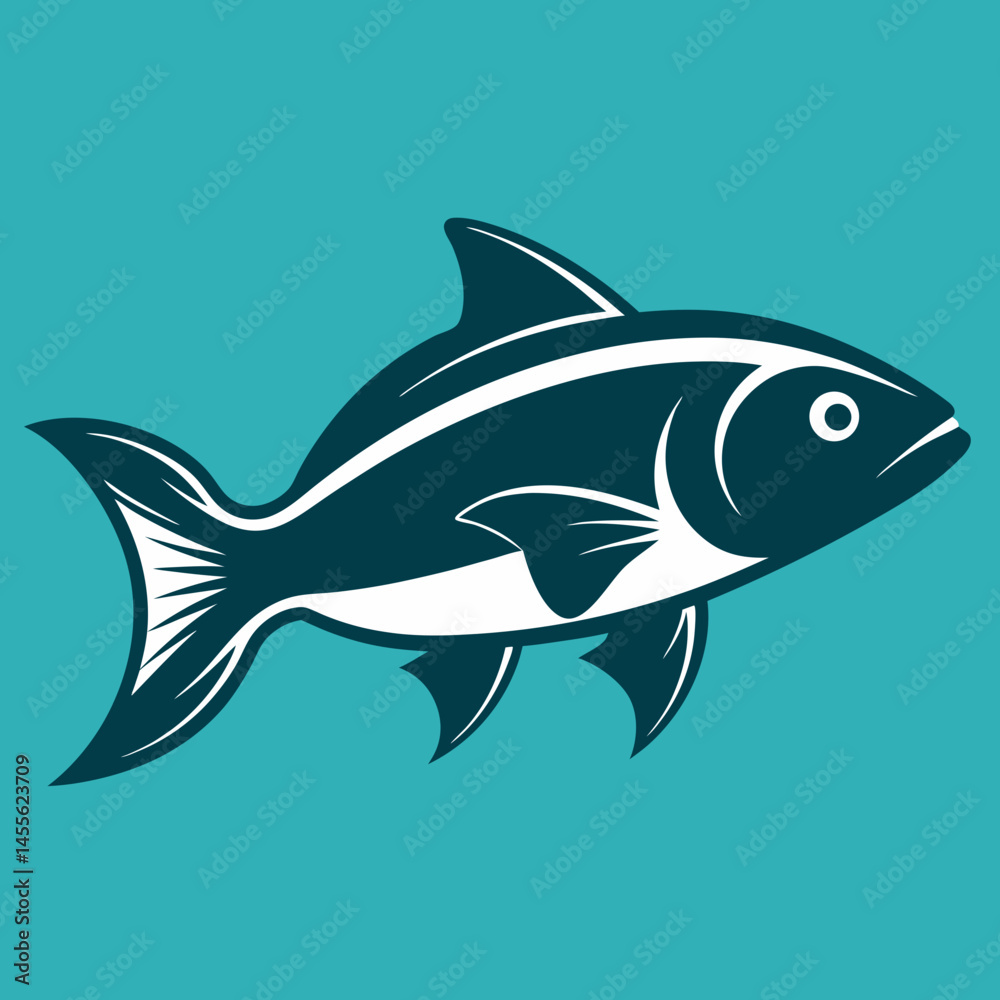 Obraz premium fish vector illustration