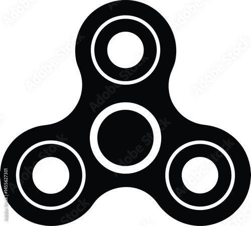 fidget spinner on white background  .eps