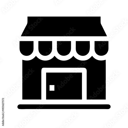 Retail Shop Front Icon Design