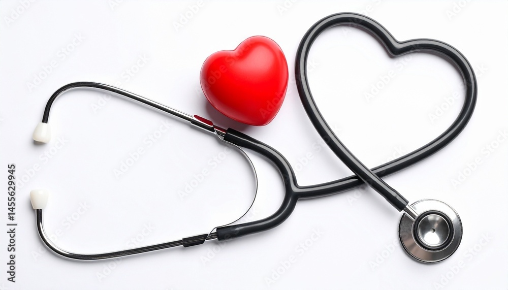 stethoscope and heart stethoscope and heart