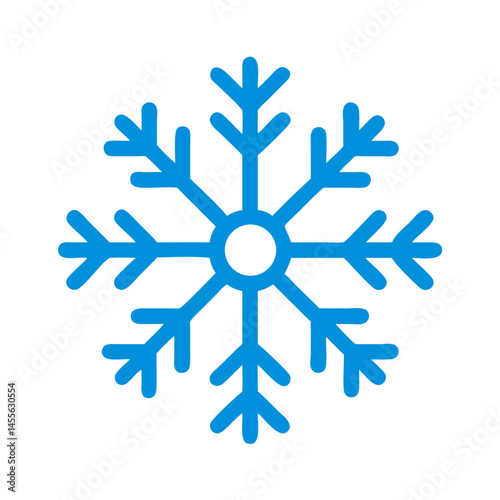 Snowflake Winter Weather Symbol Icon Design