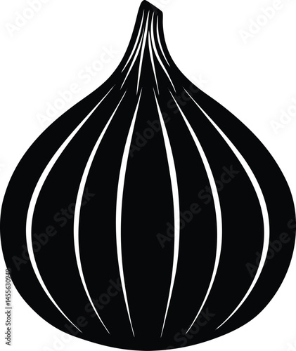 garlic bulb on white background 