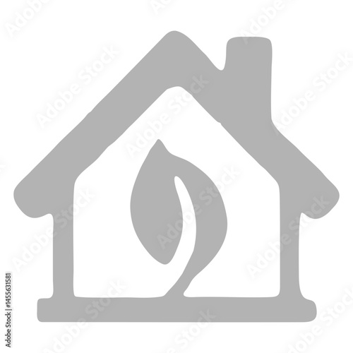 symbol of energy efficient and environmentally friendly house Shadow