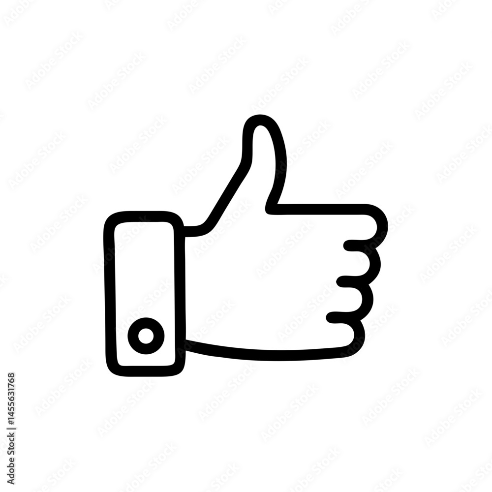 Thumbs Up Approval Gesture Icon Design Thumbs Up Approval Gesture Icon Design