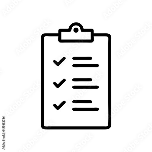 Voter Checklist Clipboard Form Icon Design