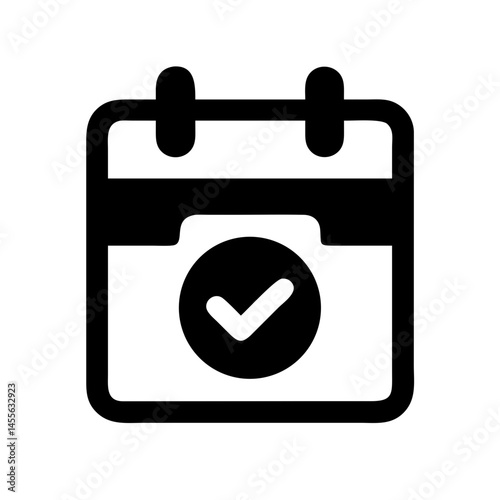 Voting Calendar Deadline Date Icon Design