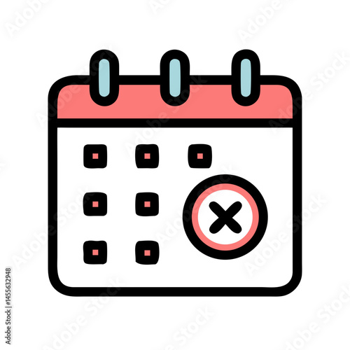 Voting Calendar Deadline Date Icon Design