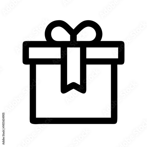 Wrapped Gift Box Package Icon Design