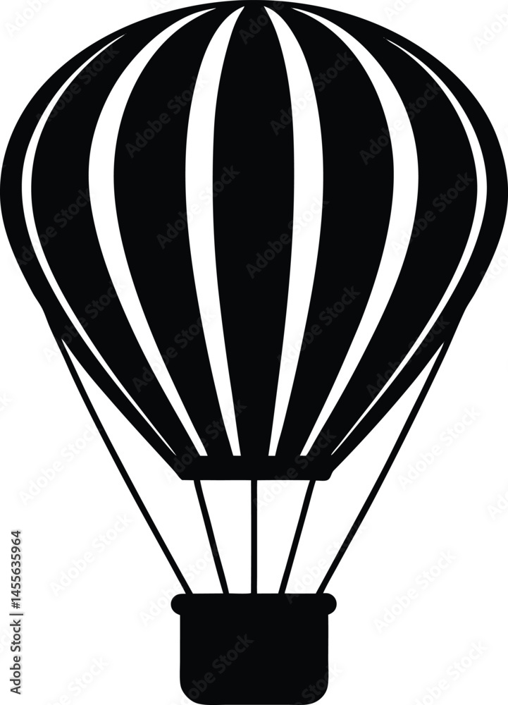 Fototapeta premium hot air balloon basket on white background .eps