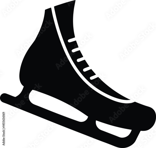 ice skate blade on white background  .eps