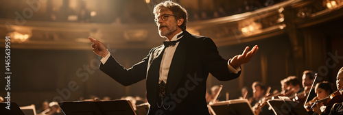 Harmony in Motion: An Enchanting Orchestra Performance Captivates Audiences in a Majestic Concert Hall