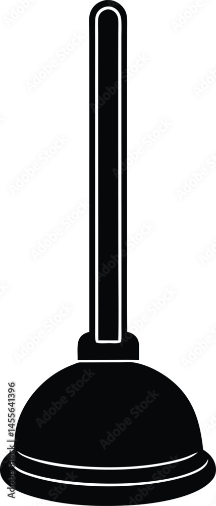 Naklejka premium plunger on white background .eps