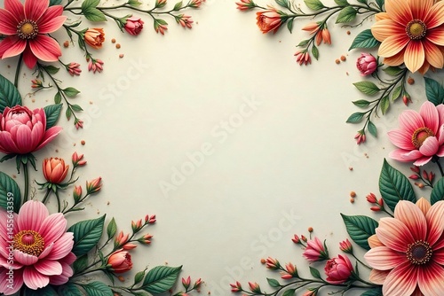 Intricate floral damask design in muted tones, subtle, texture