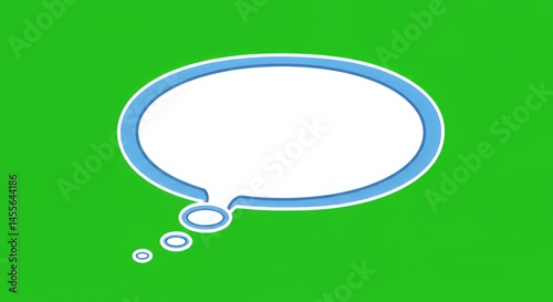 A Simple Thought Bubble Illustration: Blank Space for Ideas and Messages