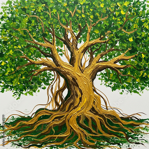 Golden Roots Majestic Tree ...